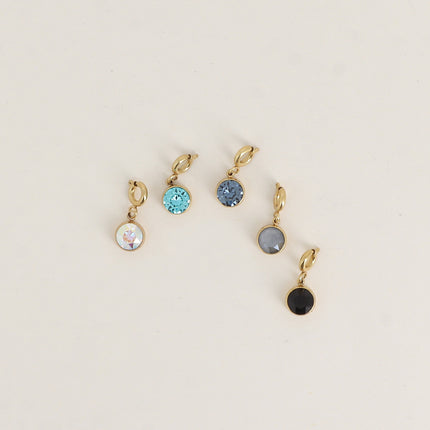 Charm Cassy doré - cristaux Swarovski®