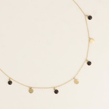 Collier Perla Petit - pastilles rondes, ornées de cristaux de Swarovski®