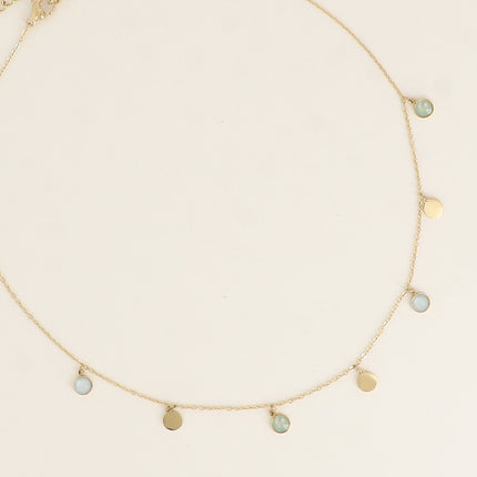 Collier Perla Petit - pastilles rondes, ornées de cristaux de Swarovski®
