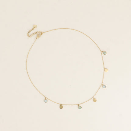 Collier Perla Petit - pastilles rondes, ornées de cristaux de Swarovski®