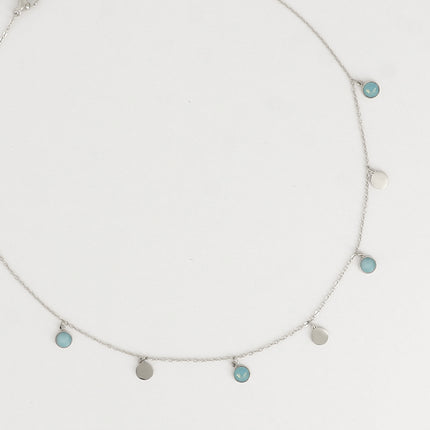 Collier Perla Petit - pastilles rondes, ornées de cristaux de Swarovski®