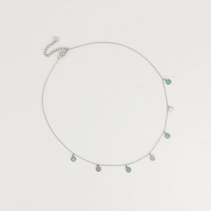 Collier Perla Petit - pastilles rondes, ornées de cristaux de Swarovski®