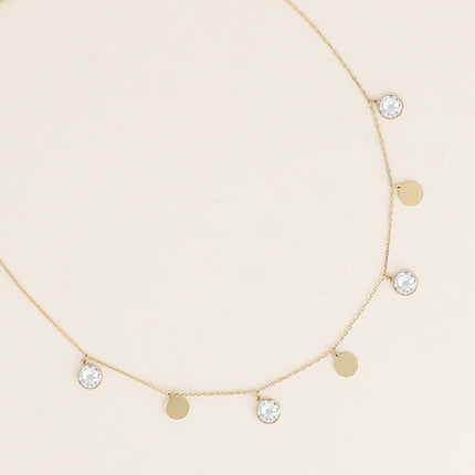 Collier Perla - pastilles rondes, ornées de cristaux de Swarovski®