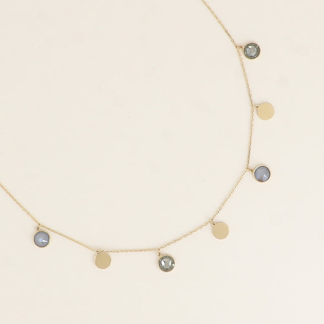 Collier Perla - pastilles rondes, ornées de cristaux de Swarovski®
