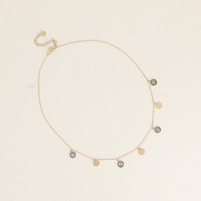 Collier Perla - pastilles rondes, ornées de cristaux de Swarovski®
