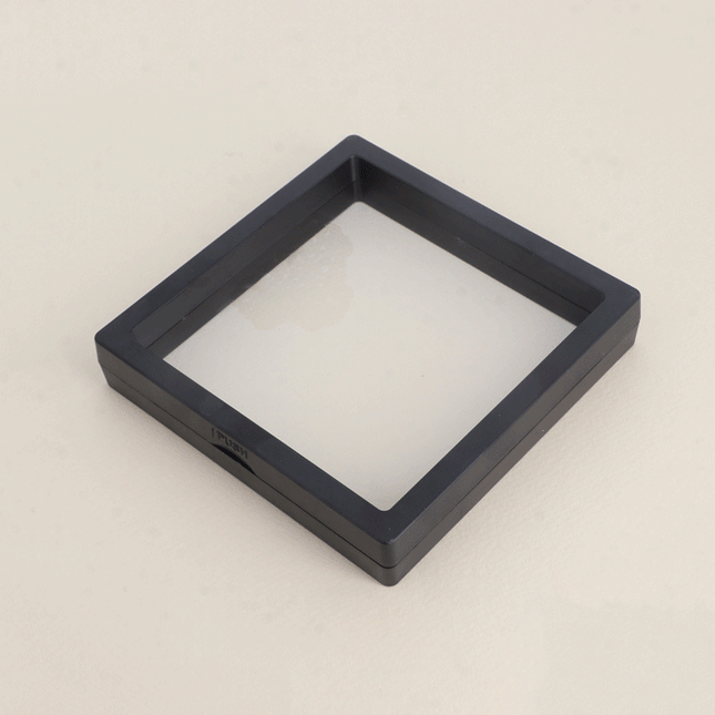 Plaquette transparente de présentation carrée