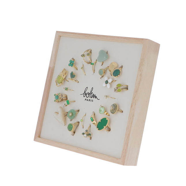 Kit de 24 bagues - présentoir soleil offert