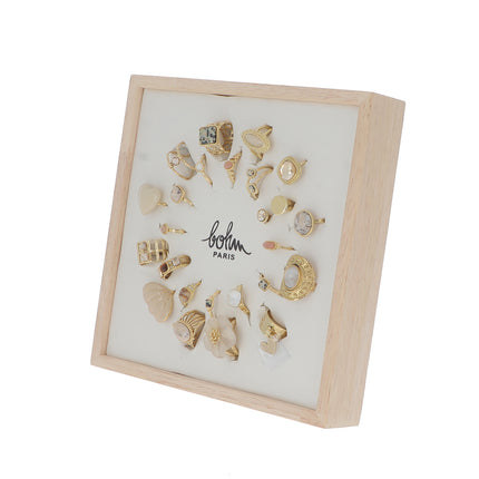 Kit de 24 bagues - doré beige - prix moyen de 5,10€/pc