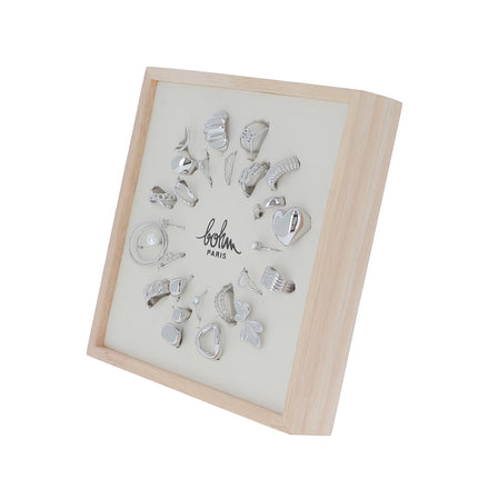 Kit de 24 bagues - rhodium - prix moyen de 4€/pc