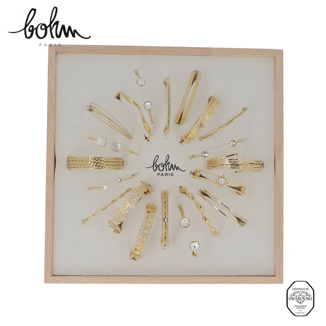 Kit de 20 joncs - doré blanc - présentoir offert