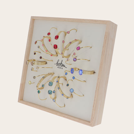 Kit de 20 joncs - doré multi - ornés de cristaux de Swarovski®