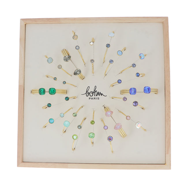 Kit de 20 joncs - doré bleu vert - prix moyen de 9€/pc - Présentoir offert