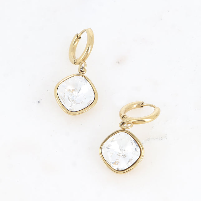 Boucles Léa - cristaux 10mm