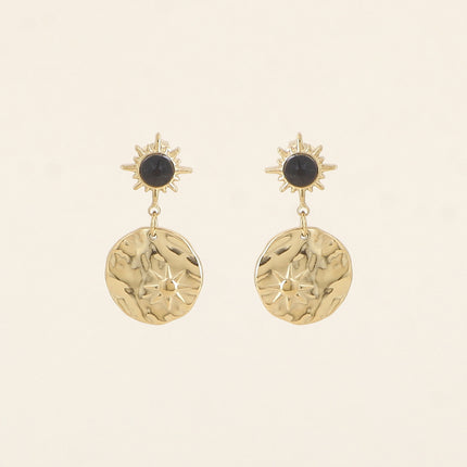 Boucles Melany - ornées de cristaux de Swarovski et d'une pampille ronde avec étoile