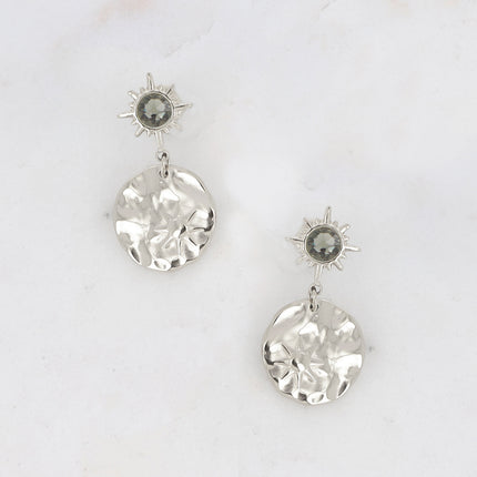 Boucles Melany - ornées de cristaux de Swarovski et d'une pampille ronde avec étoile