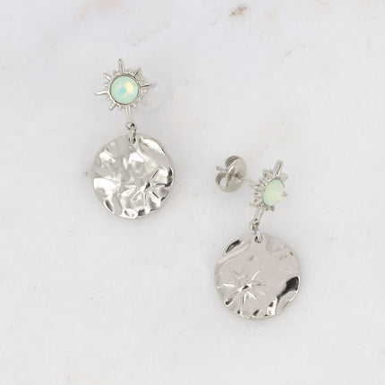Boucles Melany - ornées de cristaux de Swarovski et d'une pampille ronde avec étoile