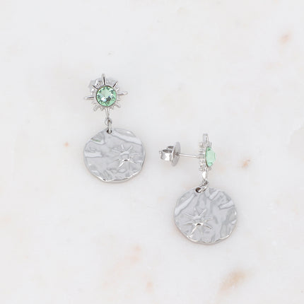 Boucles Melany - ornées de cristaux de Swarovski et d'une pampille ronde avec étoile