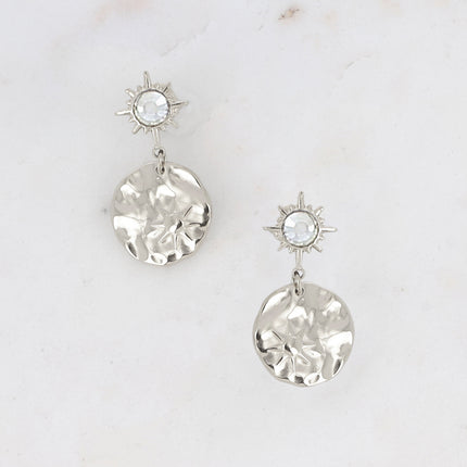 Boucles Melany - ornées de cristaux de Swarovski et d'une pampille ronde avec étoile