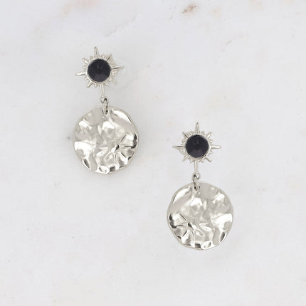 Boucles Melany - ornées de cristaux de Swarovski et d'une pampille ronde avec étoile