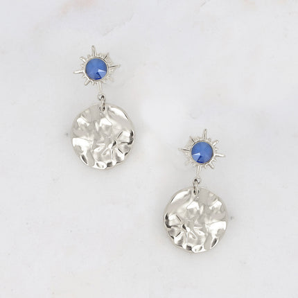 Boucles Melany - ornées de cristaux de Swarovski et d'une pampille ronde avec étoile