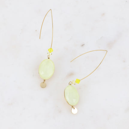 Bria Earrings - 13x18mm oval Swarovski® crystals and 2 briolettes