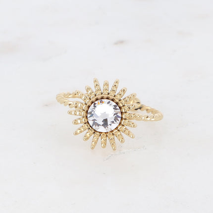 Bague Dao - soleil et cristal Swarovski® PP30