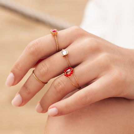 Amael Ring - 5mm crystals