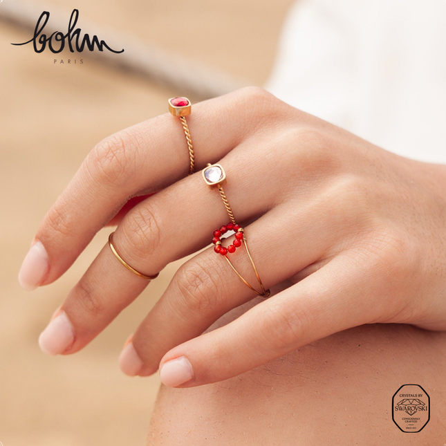 Bague Amael - cristaux 5mm