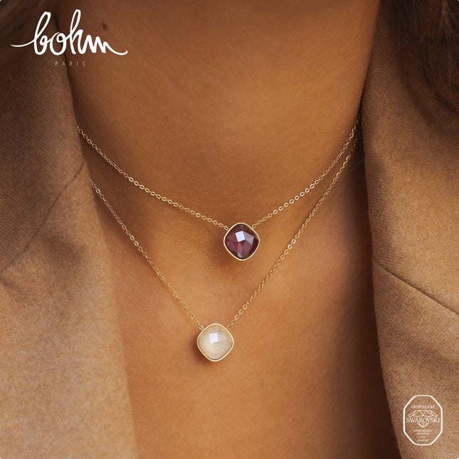 Collier Léa - cristaux 10mm