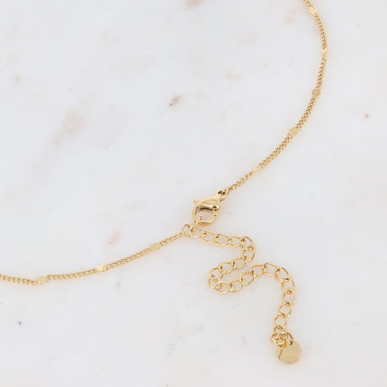 Collier Amael doré - cristaux 5mm