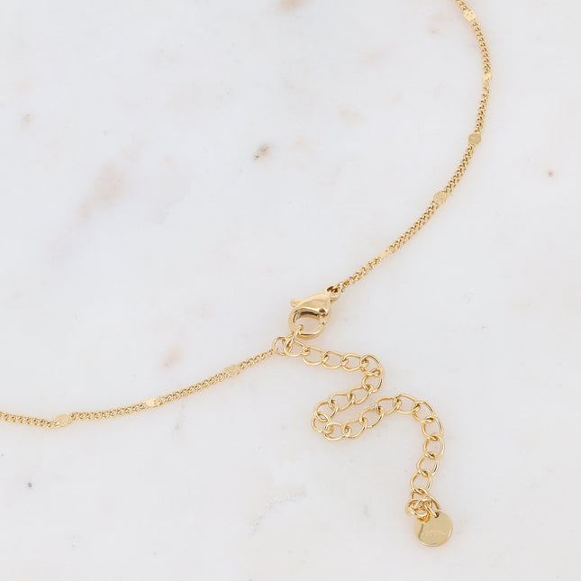 Collier Amael doré - cristaux 5mm
