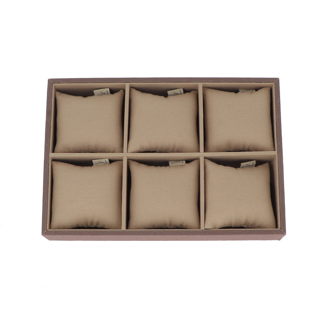 Coffret de 6 cases à coussins amovibles en lin