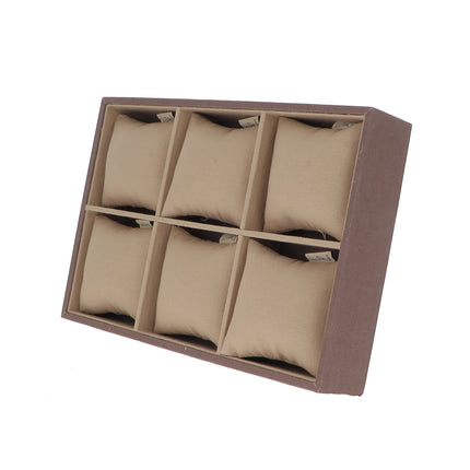 Coffret de 6 cases à coussins amovibles en lin