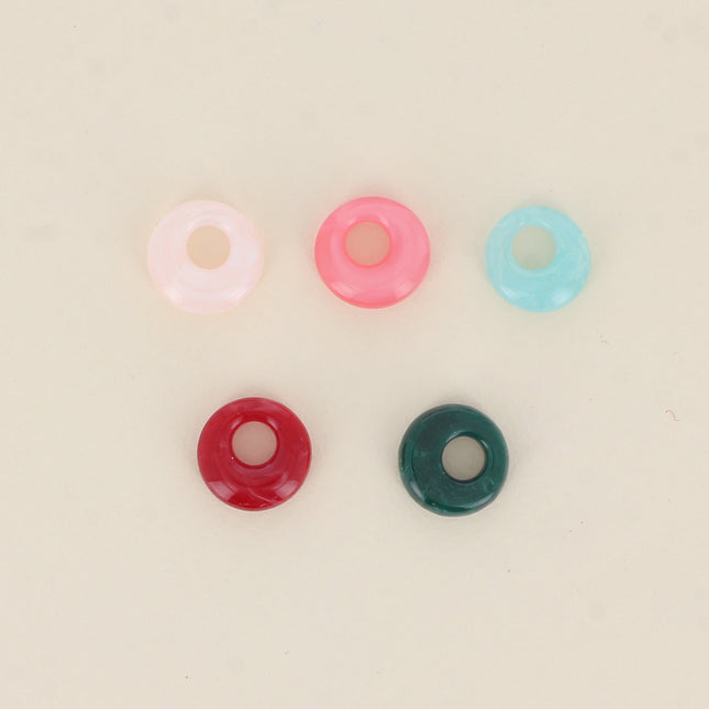 10 pieces of 14.5mm resin disc beads