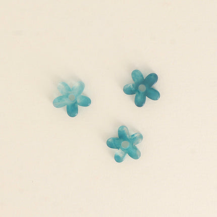 Perles de fleur à 5 pétales en acétate - 19 mm
