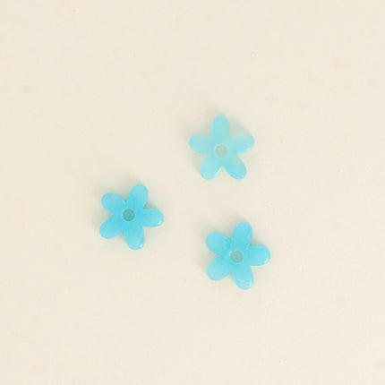 Perles de fleur à 5 pétales en acétate - 19 mm