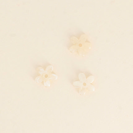 Perles de fleur à 5 pétales en acétate - 19 mm