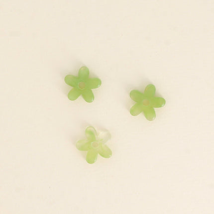Perles de fleur à 5 pétales en acétate - 19 mm