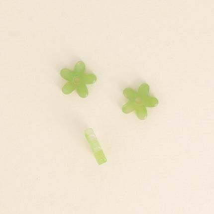 Perles de fleur à 5 pétales en acétate - 19 mm
