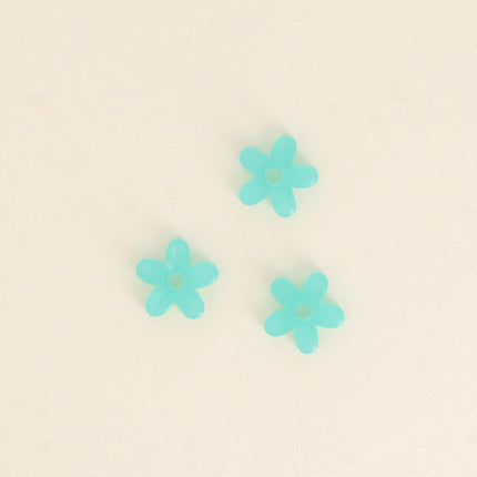 Perles de fleur à 5 pétales en acétate - 19 mm