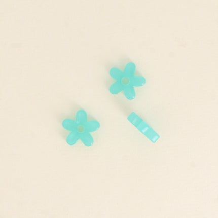 Perles de fleur à 5 pétales en acétate - 19 mm