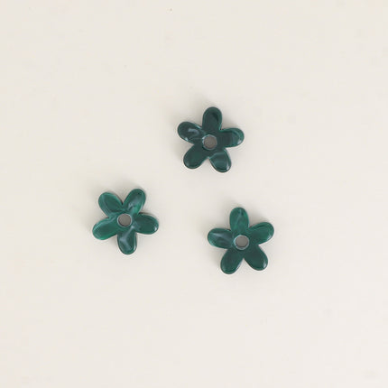 Perles de fleur à 5 pétales en acétate - 19 mm