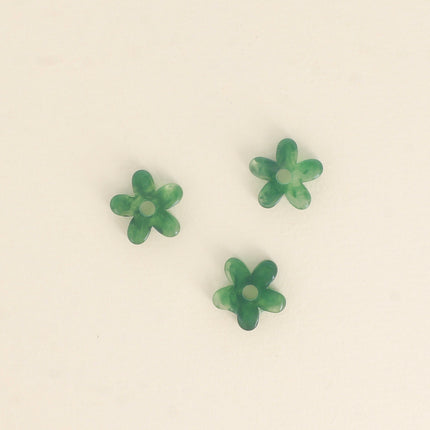 Perles de fleur à 5 pétales en acétate - 19 mm