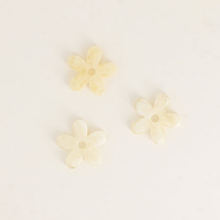 Perles de fleur à 5 pétales en acétate - 29 mm