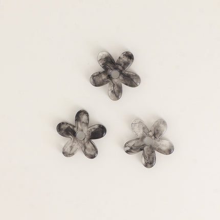 Perles de fleur à 5 pétales en acétate - 29 mm