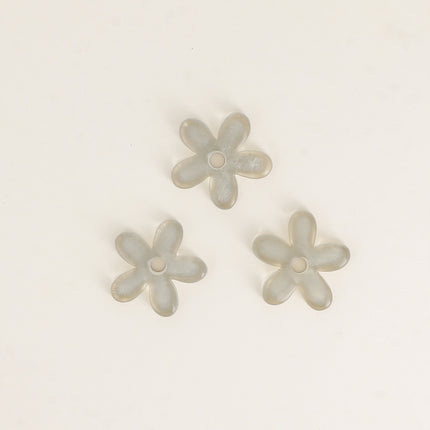 Perles de fleur à 5 pétales en acétate - 29 mm