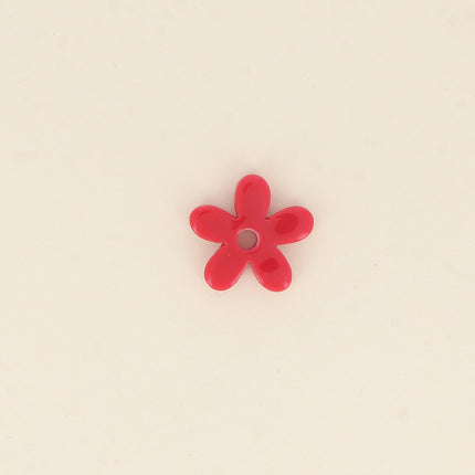 Perles de fleur à 5 pétales en acétate - 29 mm