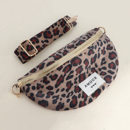 Sac banane ventral / bandoulière - CARPEDIEM et motifs léopard imprimés