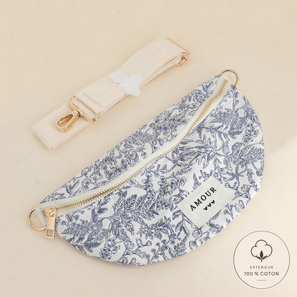 Carpediem fanny pack/shoulder bag with leopard print