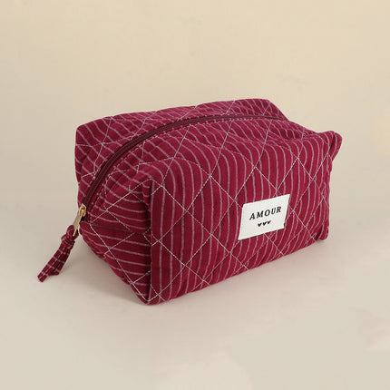 Grande trousse - en coton/polyester - 23 x 12 x 14 cm